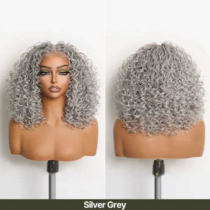 🔥13x6 HD Lace Wig Glueless Wear & Go 12” Boho Braids Water Wave Pre-Cut Lace Wig – Premium Fiber, Beginner Friendly