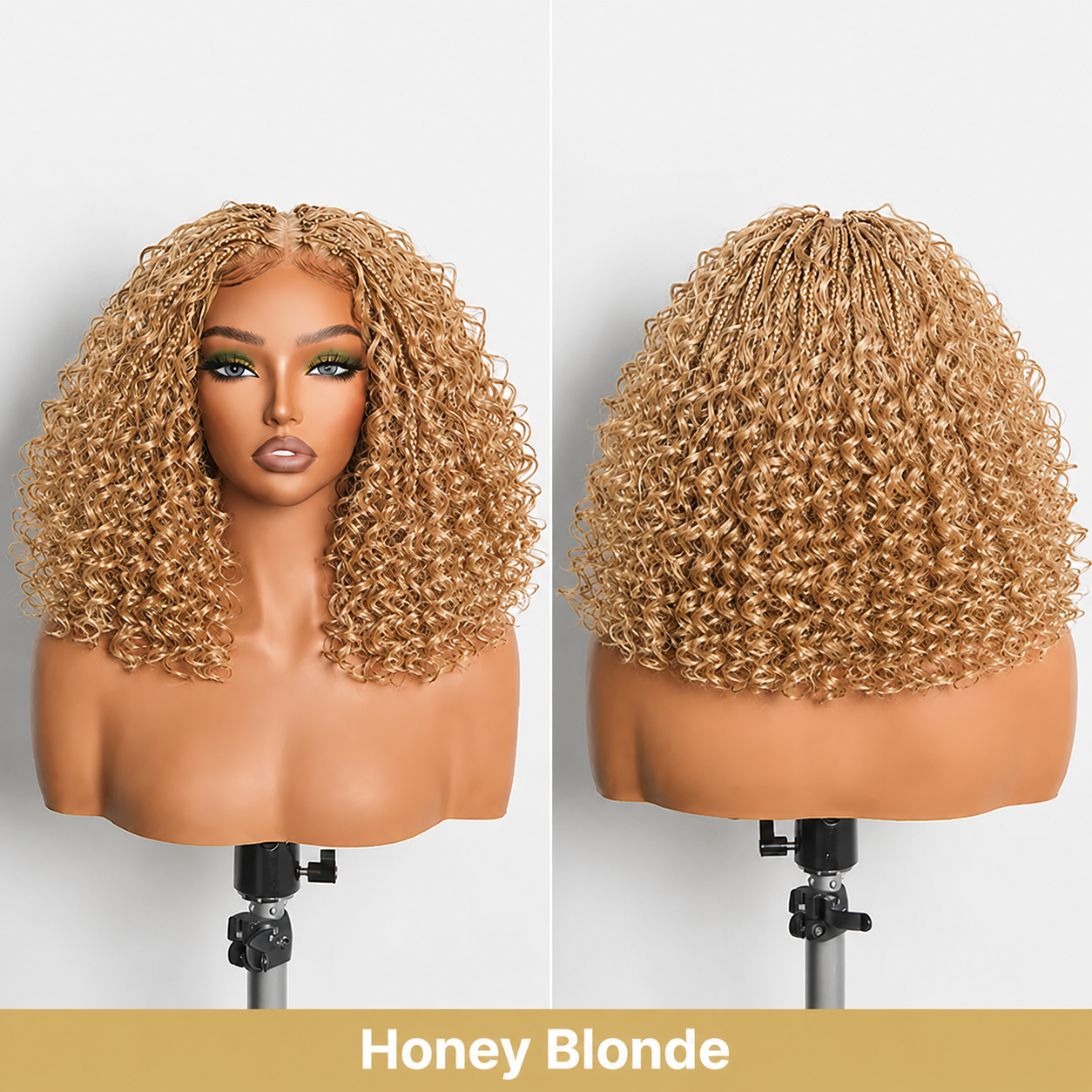 🔥13x6 HD Lace Wig Glueless Wear & Go 12” Boho Braids Water Wave Pre-Cut Lace Wig – Premium Fiber, Beginner Friendly